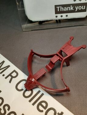 1980s MOTU Crossbow Maroon Red Leech Horde He-Man Weapon Accessory